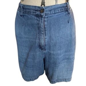 Woolrich Vintage 90's Denim Jean Shorts Button Zip Fly and Draw String Cargo